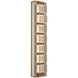 Tessera LED 5.1 inch Novel Brass with Salt White Sconce Wall Light