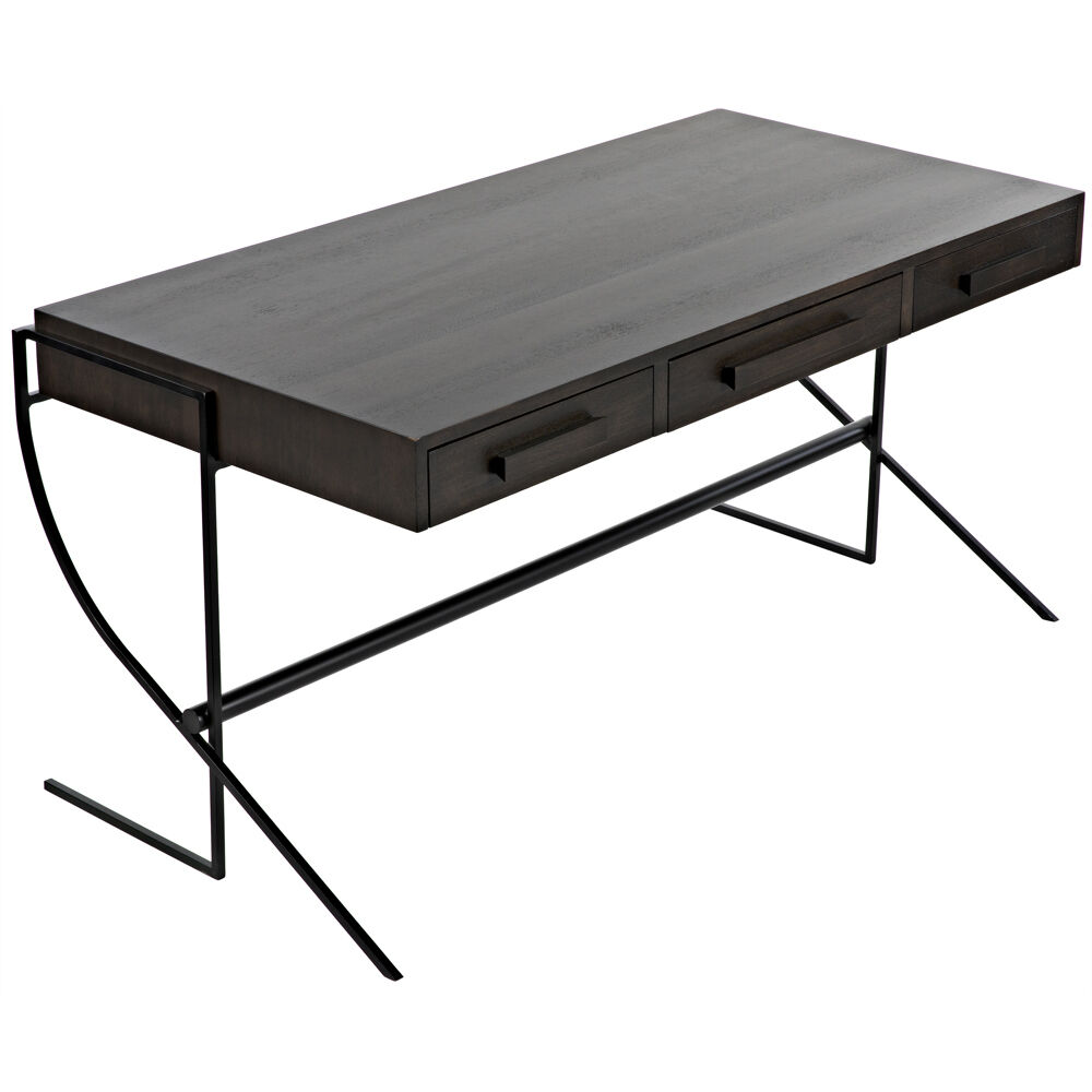 Frank 62.5 X 31 inch Ebony Walnut Desk