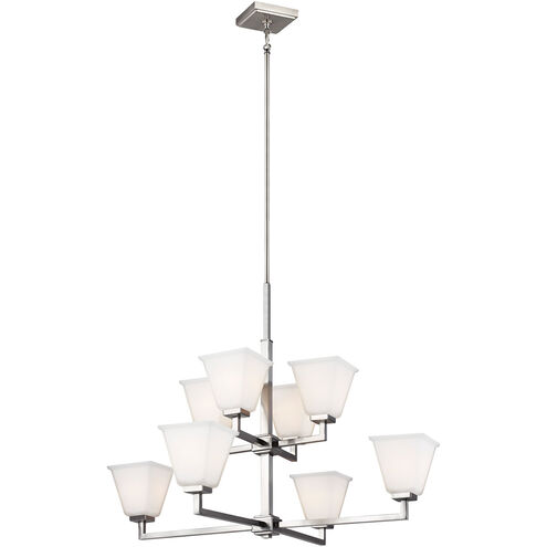 Ellis Harper 8 Light 35.5 inch Brushed Nickel Chandelier Ceiling Light