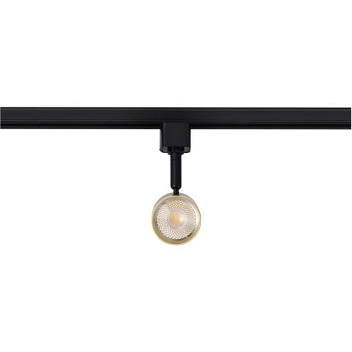 Brentwood 1 Light 120 Matte Black and Brushed Brass Track Lighting Ceiling Light