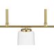 Adley 3 Light 26 inch Satin Brass Linear Chandelier Ceiling Light
