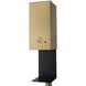 Luxe Brushed Brass Floor Standing Touchless Hand Sanitizer Dispenser