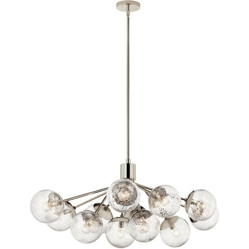 Silvarious 12 Light 26.75 inch Polished Nickel Chandelier/Semi Flush Ceiling Light