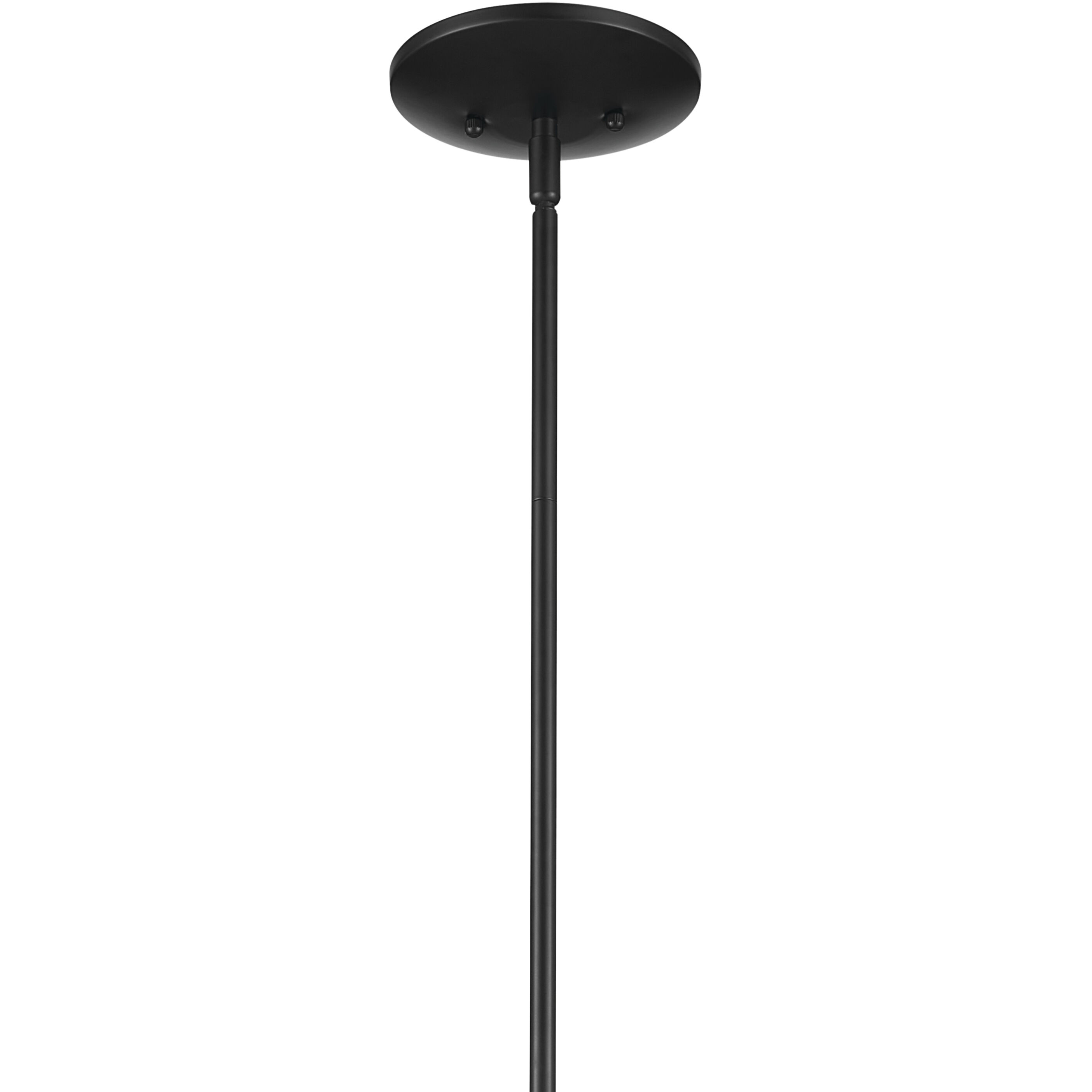 Deela LED 36 inch Black Chandelier Ceiling Light