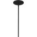 Deela LED 36 inch Black Chandelier Ceiling Light