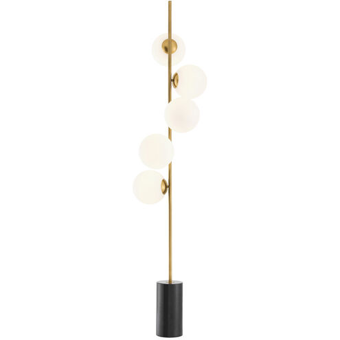 Tempo 74.8 inch 3.00 watt Antique Brass Floor Lamp Portable Light