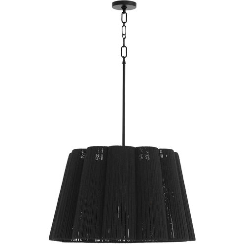 Anton 6 Light 26 inch Matte Black Pendant Ceiling Light