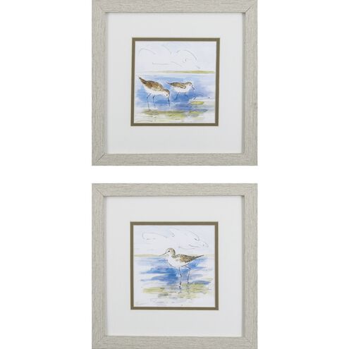 Waterside Collection Blue Framed Art