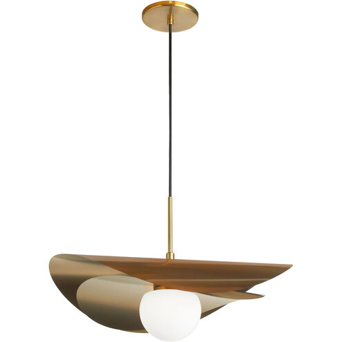 Paven LED 20 inch Aged Brass Pendant Ceiling Light