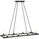 Cascadian 8 Light 38 inch Matte Black Chandelier Ceiling Light