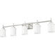Cadoc 5 Light 40.5 inch Brushed Nickel Bath Vanity Light Wall Light