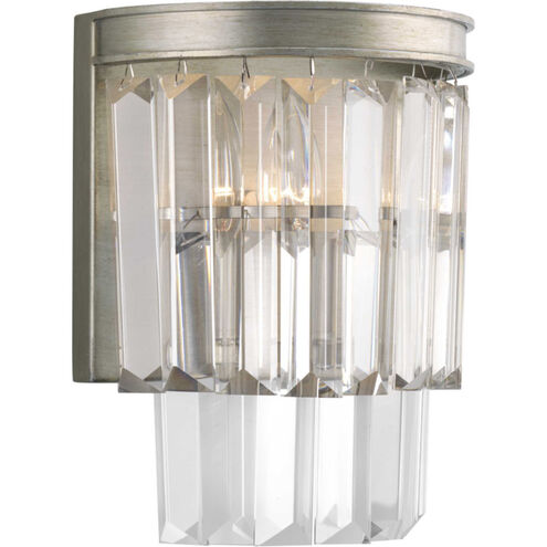 Benedict 2 Light Silver Ridge Wall Sconce Wall Light, Design Series