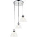 Histoire 3 Light 17.9 inch Chrome Pendant Ceiling Light