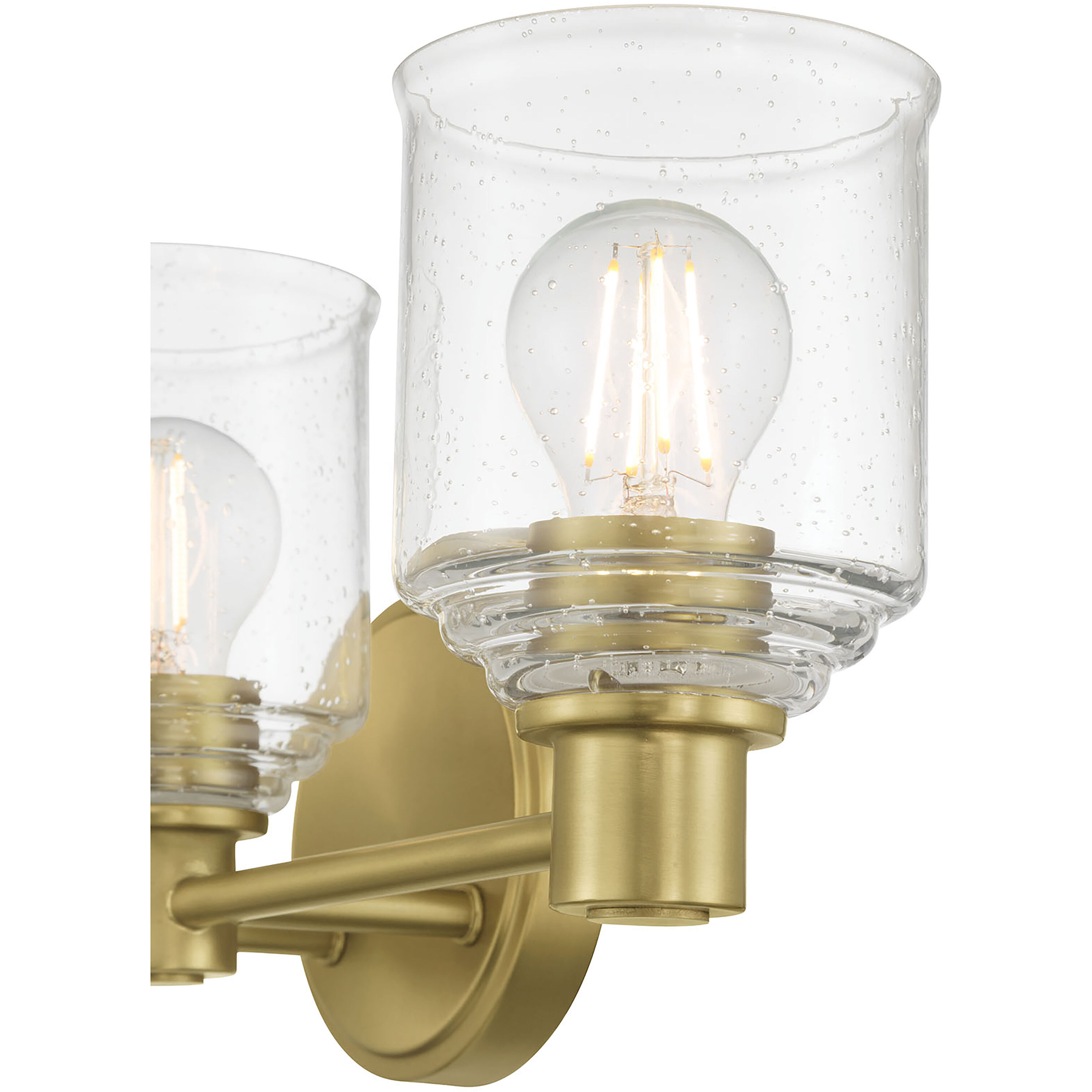 Vessair 3 Light 22.5 inch Vintage Brass Bathroom Vanity Light Wall Light