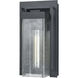 Overton 1 Light 12 inch Matte Black Outdoor Wall Sconce