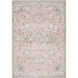 Lavable 95.67 X 29.92 inch Light Grey/Slate Grey Taupe/Metallic - Silver Machine Woven Rug in 2.5 x 8