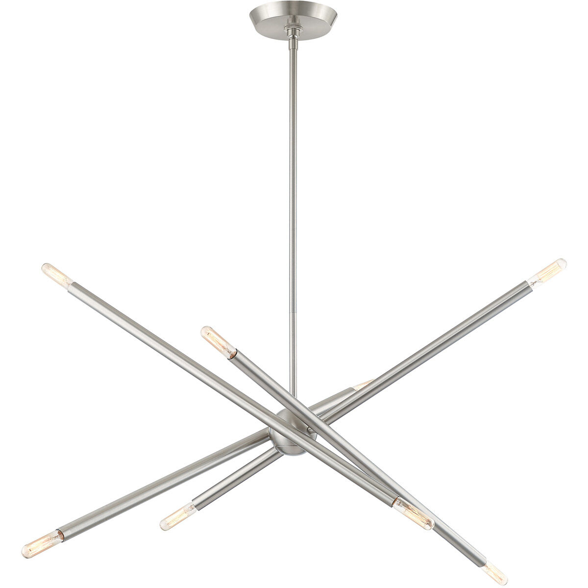 Soho 8 Light 12 inch Brushed Nickel Chandelier Ceiling Light