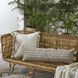 Felipe 13 inch Natural and White and Dark Brown Stripe Indoor Pillow