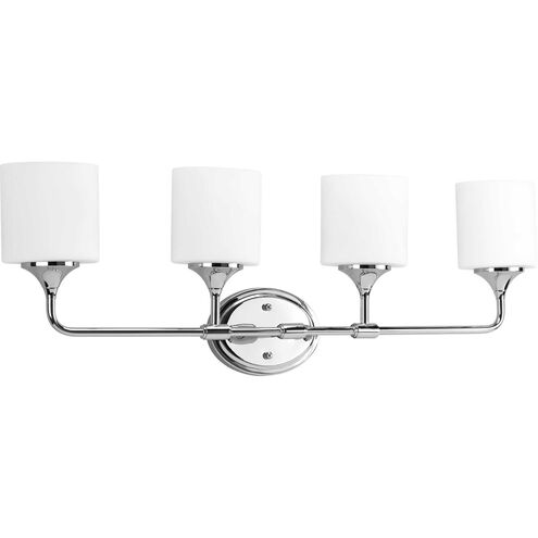 Lynzie 4 Light 33 inch Polished Chrome Bath Vanity Wall Light