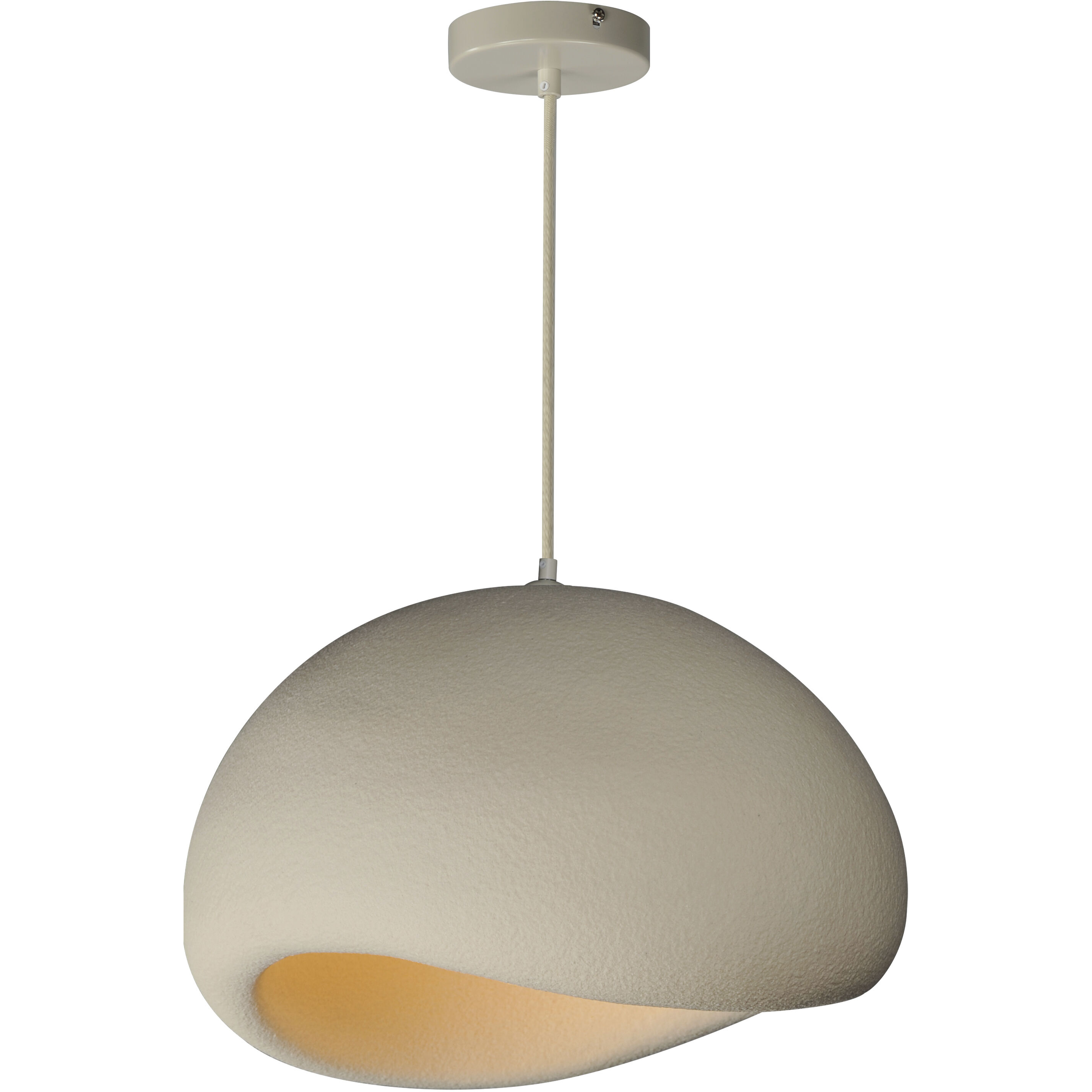 Moeraki LED 19 inch Oyster Single Pendant Ceiling Light