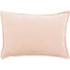 Cotton Velvet 19 X 19 inch Peach Pillow Kit in 13 x 19, Lumbar
