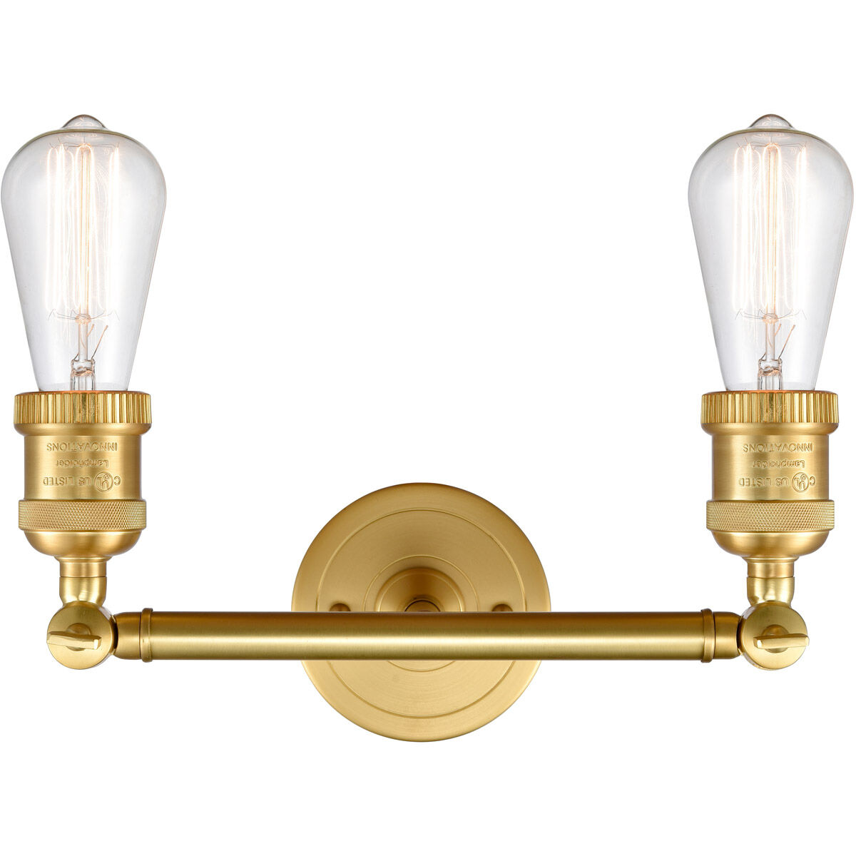 Franklin Restoration Bare Bulb LED 11 inch Satin Gold Bath Vanity Light Wall Light