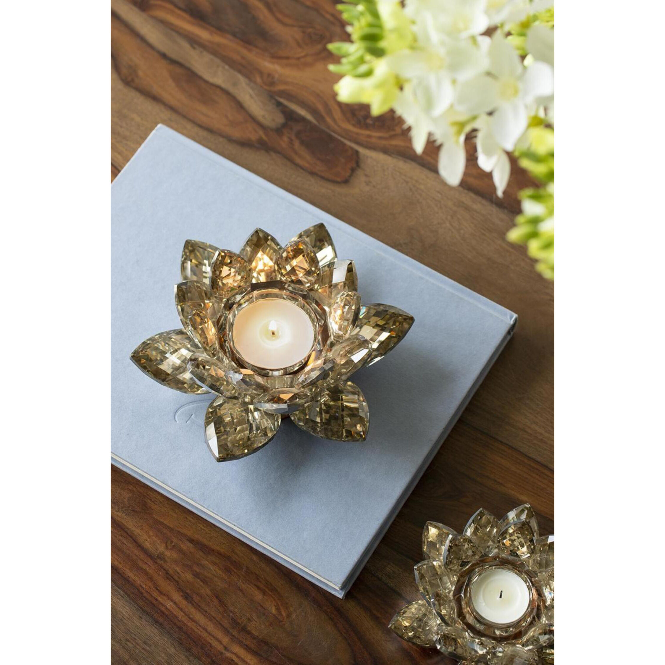 Lotus 8.7 X 3.5 inch Candleholder