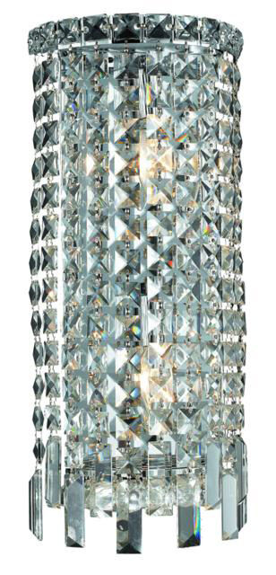 Maxime 2 Light 8 inch Chrome Wall Sconce Wall Light in Royal Cut