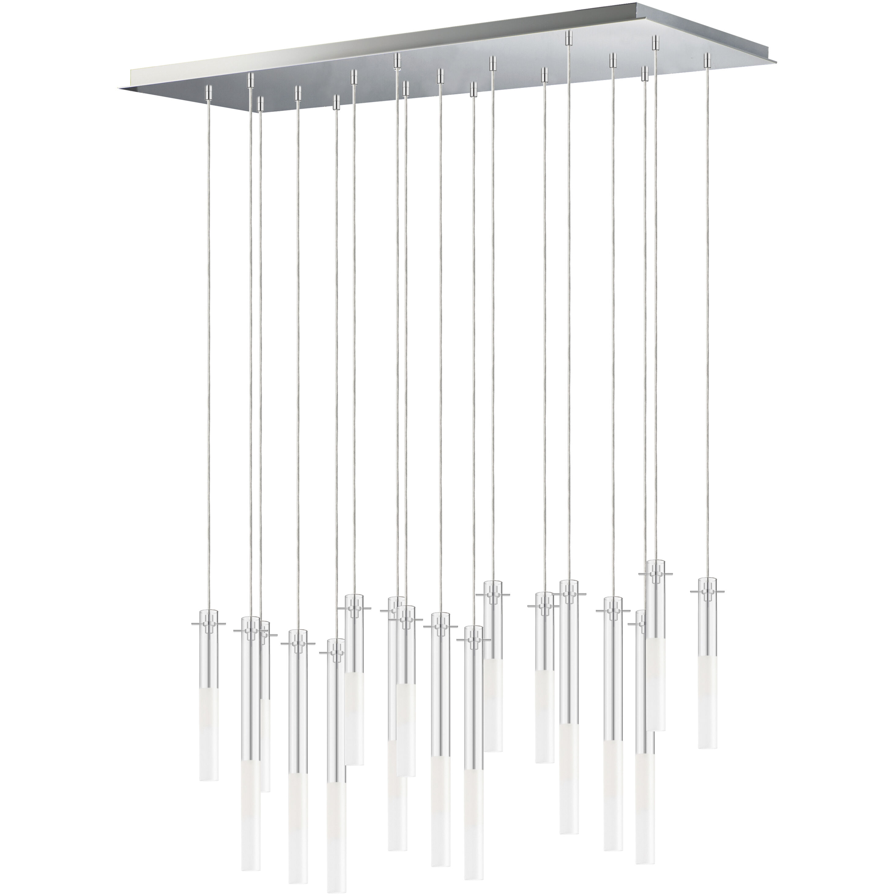 Pipette LED 23.5 inch Polished Chrome Multi-Light Pendant Ceiling Light