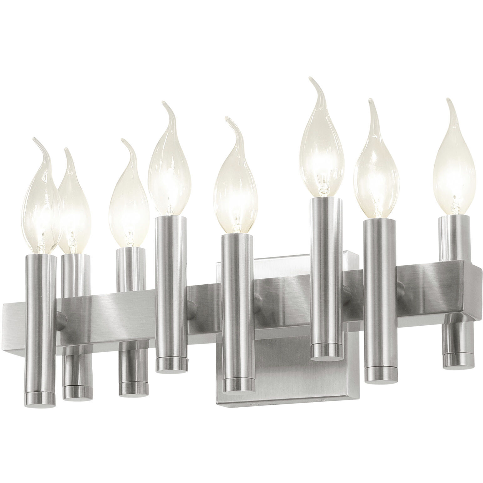 Collette 8 Light 16 inch Satin Nickel Bath Vanity Light Wall Light