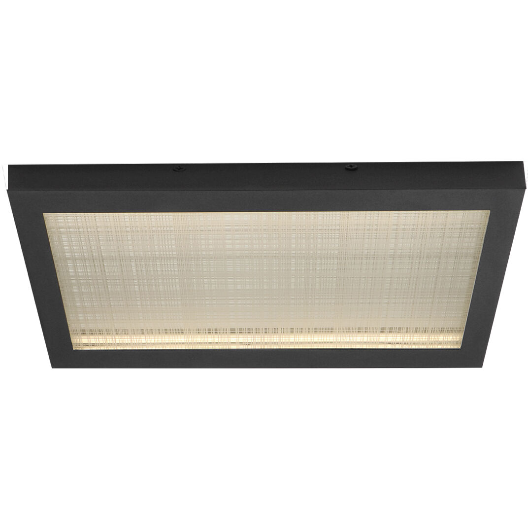 Highlander LED 6 inch Black Outdoor Flush Mount