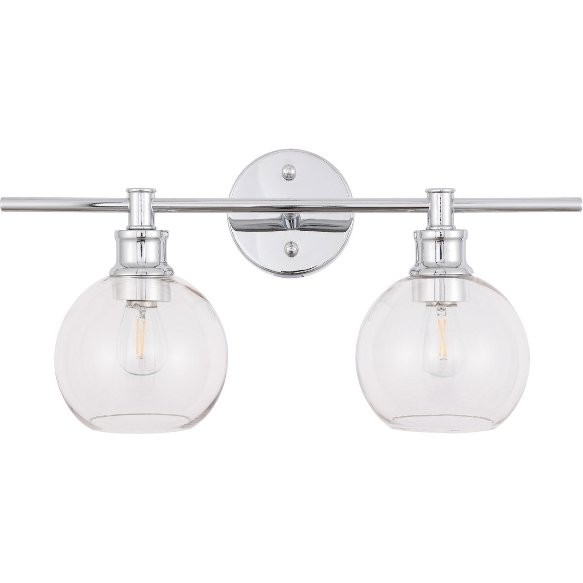 Collier 2 Light 19 inch Chrome Wall sconce Wall Light