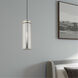 Art Glass 1 Light 5 inch Brushed Nickel Mini Pendant Ceiling Light