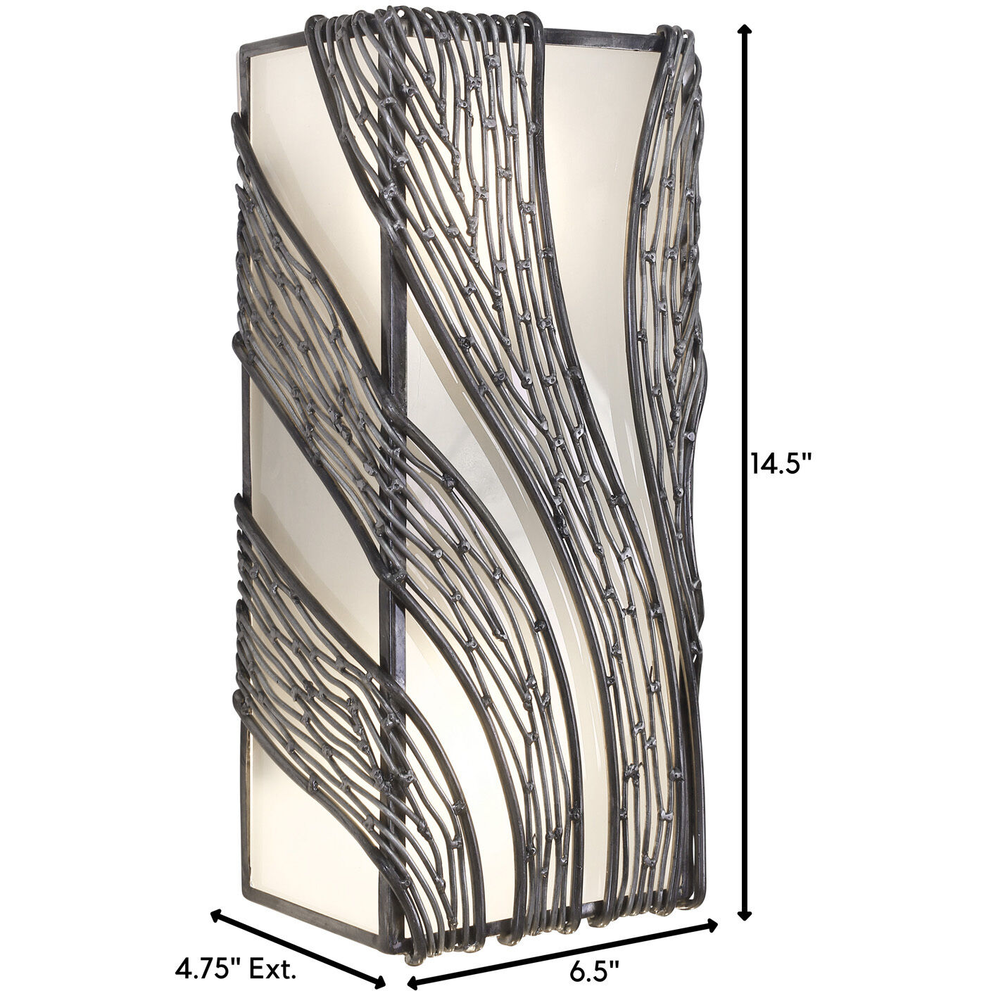 Flow 2 Light 6.5 inch Steel Wall Sconce Wall Light