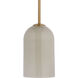 Holt 1 Light 7.25 inch Antique Brass Pendant Ceiling Light