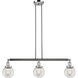 Franklin Restoration Beacon LED 38.5 inch Polished Chrome Island Light Ceiling Light in Clear Glass, Franklin Restoration