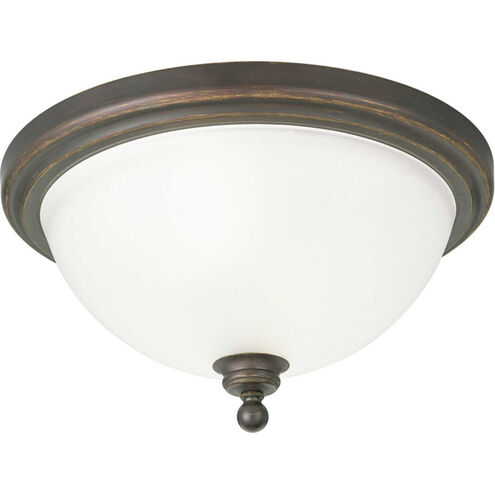 Beacher 2 Light 15.75 inch Antique Bronze Flush Mount Ceiling Light
