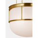 Chapman & Myers Martil LED 24 inch Antique-Burnished Brass Lantern Pendant Ceiling Light