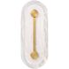 Zubris 1 Light 18 inch Gold Outdoor Sconce