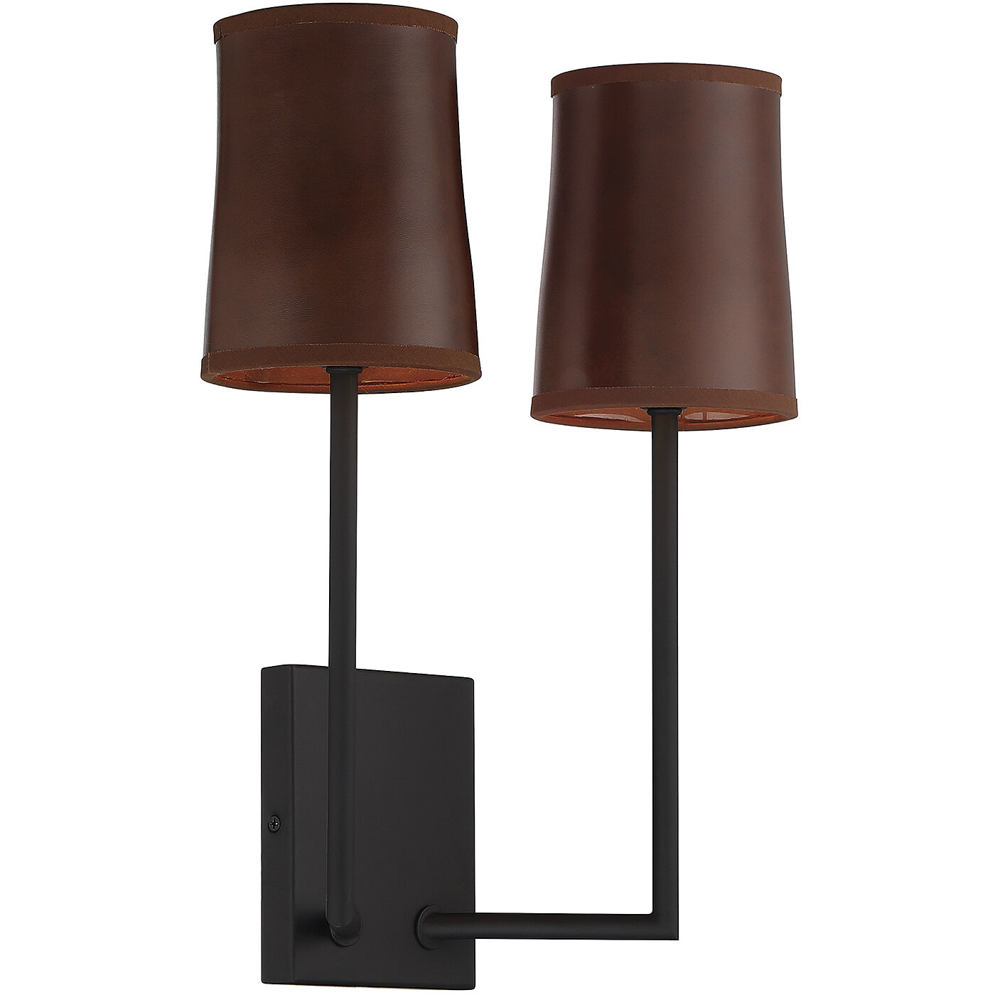 Mission 2 Light 12 inch Matte Black Wall Sconce Wall Light