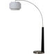 Coronado 84 inch 9 watt Matte Black and Satin Nickel Arc Floor Lamp Portable Light