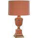 Annika 29.5 inch 150.00 watt Tangerine Table Lamp Portable Light in Tangerine With Matte Gold