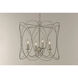 Trellis 4 Light 19 inch Weathered White Multi-Light Pendant Ceiling Light