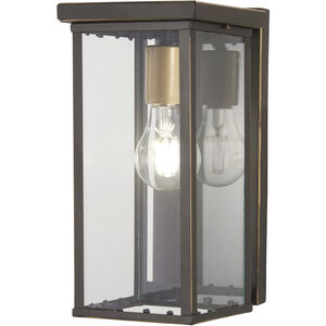 Casway 1 Light 11 inch Oil Rubbed Bronze/Gold Outdoor Pocket Lantern, Great Outdoors