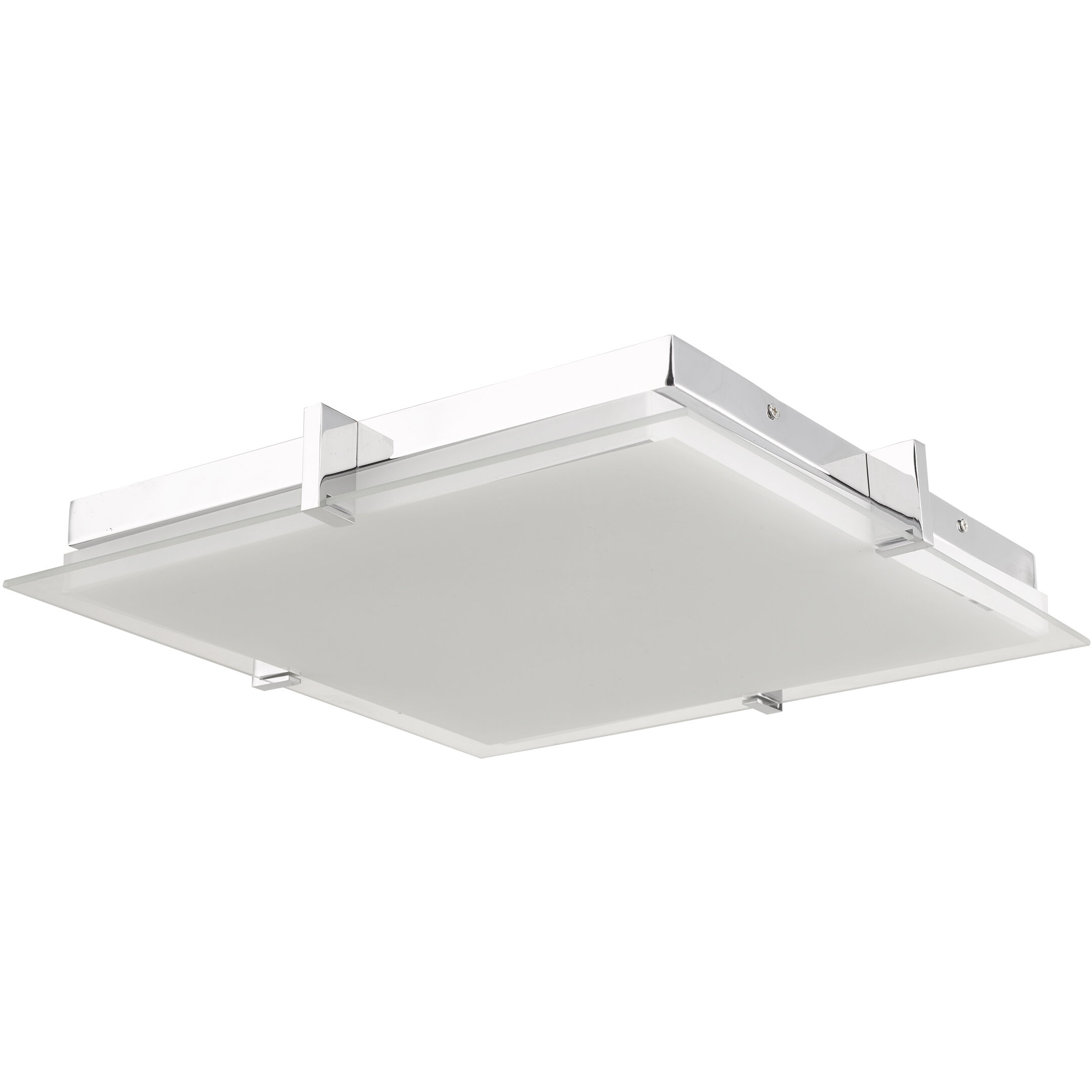 Matrix LED 15.4 inch Chrome Flush Mount Ceiling Light