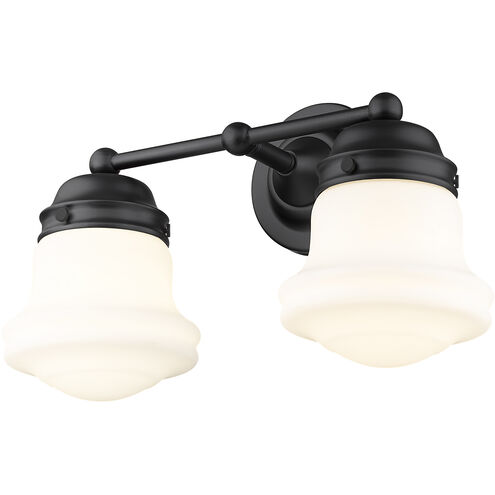 Vaughn 2 Light 15.5 inch Matte Black Vanity Wall Light