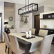 Smyth Island Light Ceiling Light in Matte Black, Clear Glass