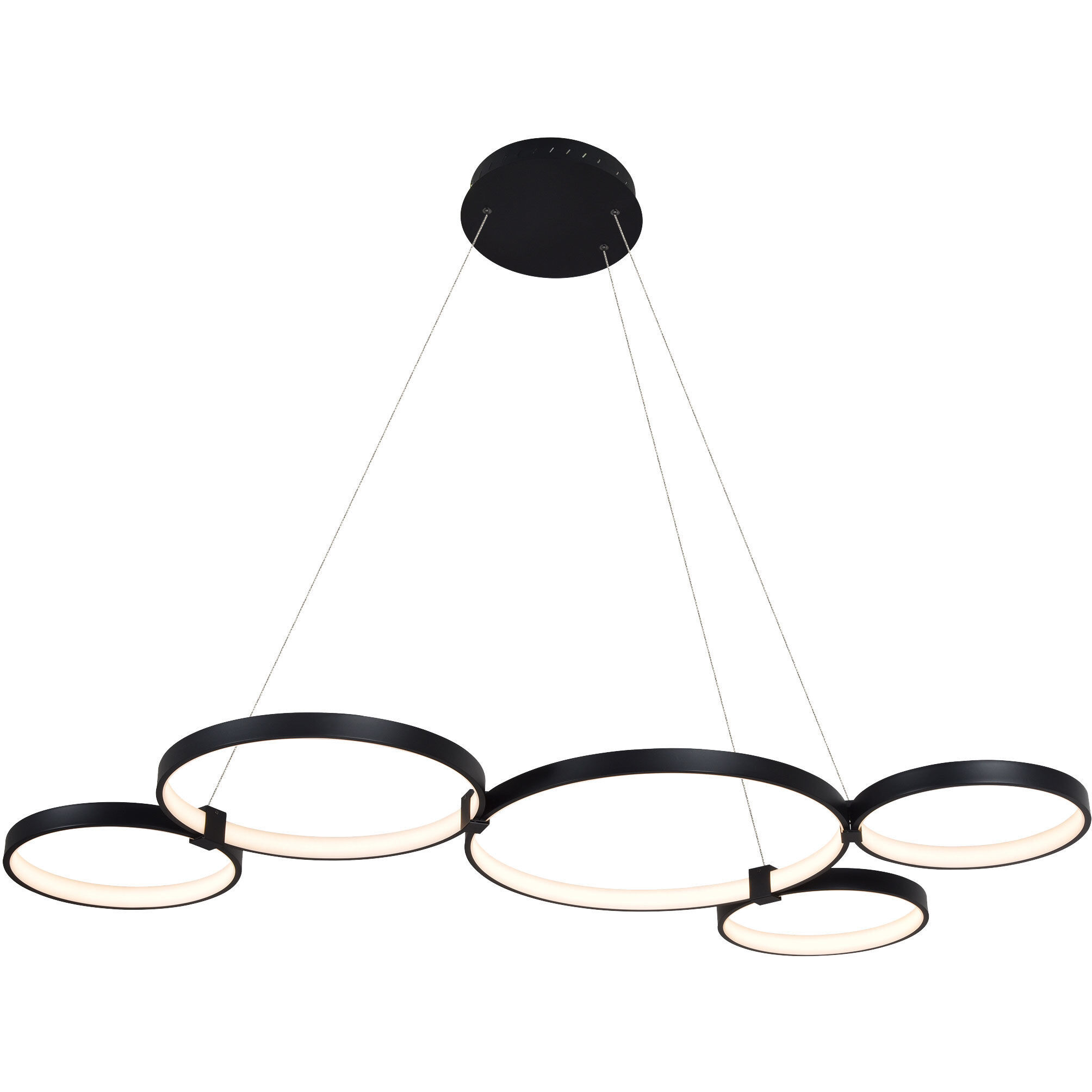 Capella 31.5 inch Black Chandelier Ceiling Light