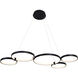Capella 31.5 inch Black Chandelier Ceiling Light