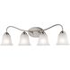 Conway 4 Light 32 inch Brushed Nickel Vanity Light Wall Light